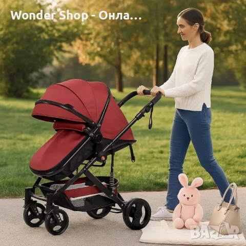 Супер лека бебешка количка,многофункционална детска количка 2 в 1,Zizito Lana, снимка 4 - Детски колички - 51326215