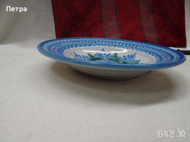 Ръчно изработена и изрисувана керамична чиния за окачване, снимка 6 - Декорация за дома - 38661790