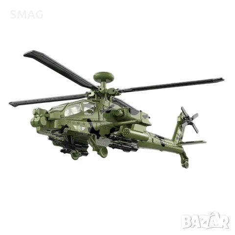 Военен хеликоптер Apache със звук и светлина S_1238924