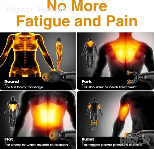 Професионален масажор U-образен дизайн, удължена дръжка, снимка 2 - Масажори - 52913894