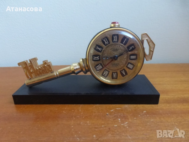 Рядък будилник часовник Слава "Ключът на Москва" 5
