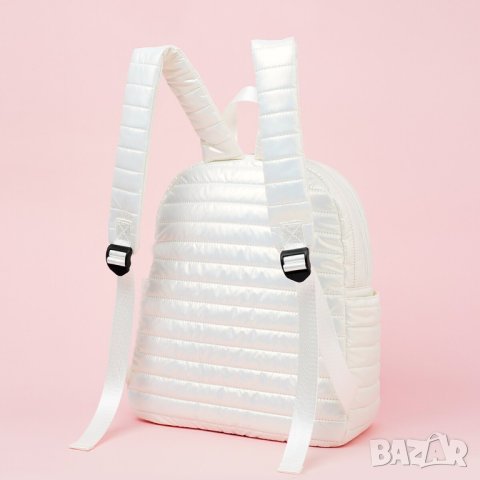 Дамска бяла модна ежедневна лека раница за пътуване Чанта през рамо Ученическа чанта, снимка 5 - Раници - 41948252