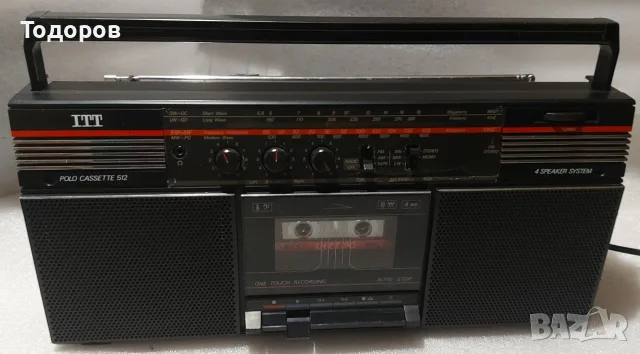 ITT Polo Cassette 512 Stereo Radio Cassette Recorder , снимка 11 - Радиокасетофони, транзистори - 56238242
