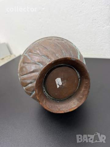 Голяма медна кана / ибрик / гюм / бакър. №7769, снимка 9 - Антикварни и старинни предмети - 52838999