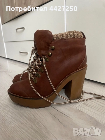 Дамски боти Bershka 37 размер , снимка 3 - Дамски боти - 53439509