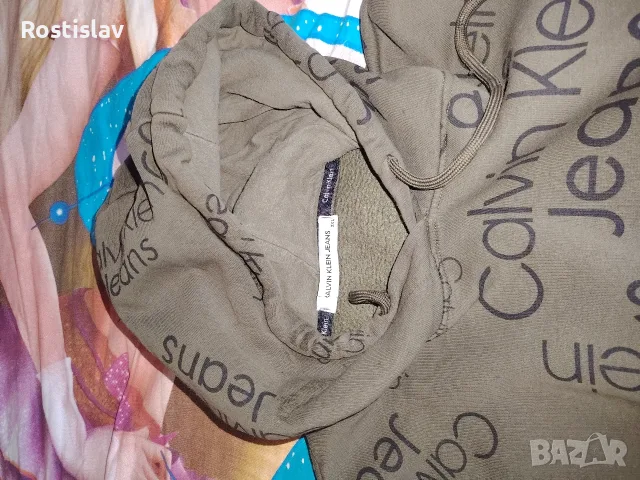 Calvin Klein оригинален мъжки суичър размер хл , снимка 2 - Суичъри - 56040556