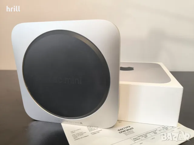 Като нов Mac Mini август 2022 г, чип Apple M1, RAM 8GB, SSD 256GB, 8-core GPU, Mac OS, Silver, снимка 4 - Работни компютри - 55794935
