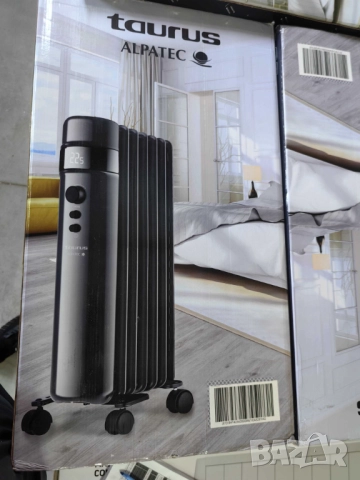 Маслен радиатор Taurus Agadir Malbork 1500W/2500W– мощно отопление с ECO режим, програмируем таймер 