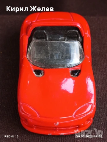 Метална количка DODGE VIPER Made in China кабриолет за КОЛЕКЦИЯ 20999, снимка 2 - Колекции - 51196313
