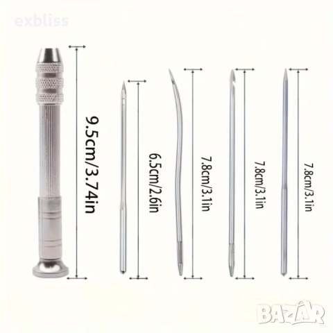 Комплект шила за шиене на кожа, снимка 2 - Други - 51694123