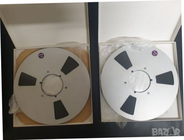 26,5см 10,5 алуминиева магнетофонна ролка Zonal 675 С лента и кутия. В перфектно състояние. Комплект, снимка 1