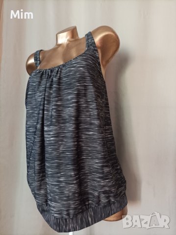 56  Сиво /меланж / танкини/ потник/за едра дама , снимка 2 - Бански костюми - 41657587