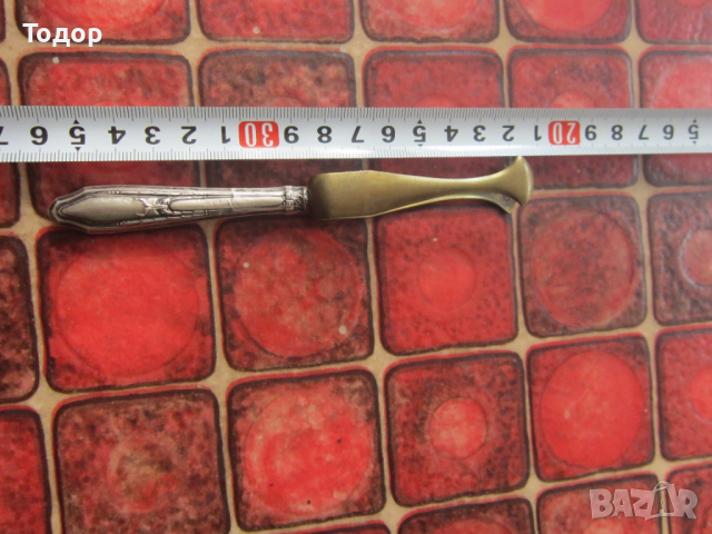 Невероятна сребърна щипка бронз и сребро 19 век 