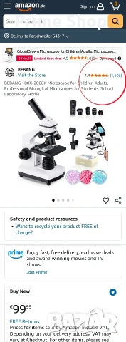 Биологичен Микроскоп BEBANG 100X-2000X, 2х LED осветяване, аксесоари , снимка 2 - Други - 53409173