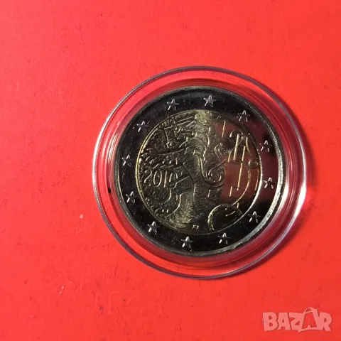 Финландия 2 евро 2010 право да емитира банкноти и монети