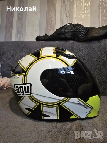 Каска AGV K3 Rossi Gothic 46 размер XL, снимка 2 - Други спортове - 53304245