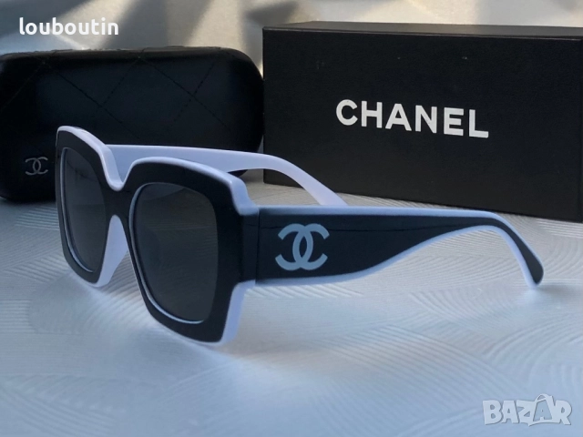 Дамски слънчеви очила квадратни черно и бяло, снимка 8 - Слънчеви и диоптрични очила - 51703729