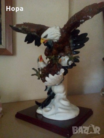 Керамична пластика ,, Белоглави орли", снимка 5 - Декорация за дома - 33839043
