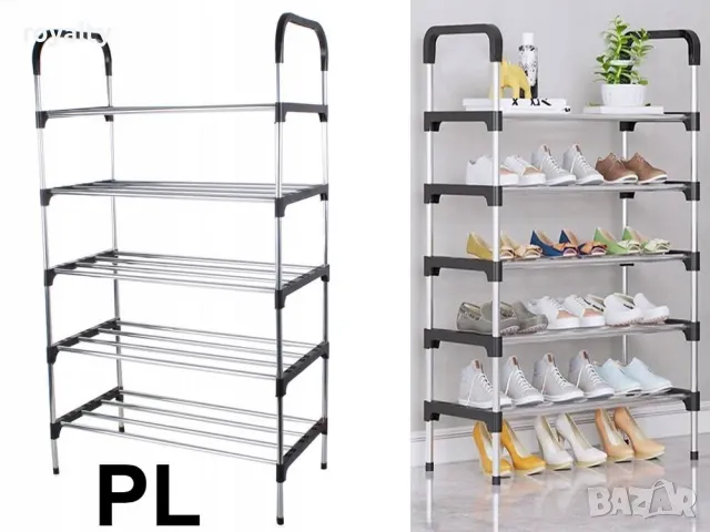 Метална поставка за обувки с 5 рафта, снимка 2 - Други стоки за дома - 50349461