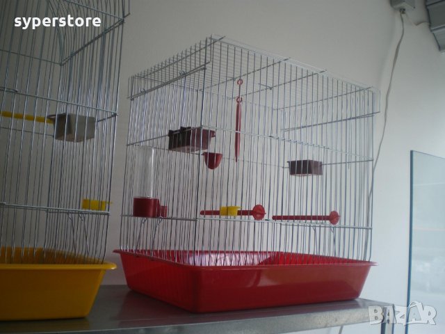 Клетка за  птици  средна L  плосък покрив за 1 или няколко броя птици (папагали) , снимка 5 - За птици - 34543723