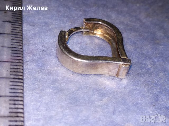 СЪРЦЕВИДНА РОМАНТИЧНА СРЕБЪРНА АРТ ОБЕЦА СРЕБРО 925 РЪЧНА БИЖУТЕРСКА ИЗРАБОТКА 38237, снимка 5 - Обеци - 40939729