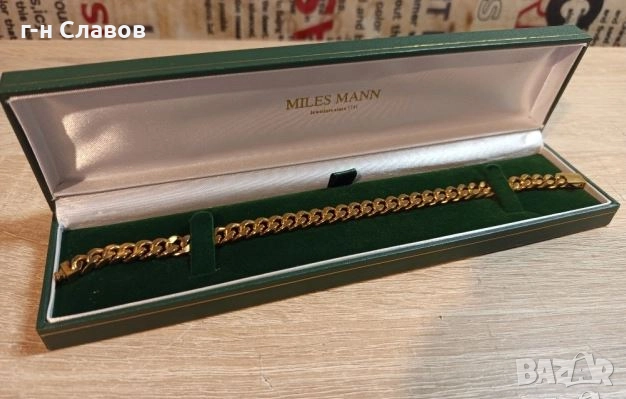 "Miles Mann" (gold plated), снимка 2 - Гривни - 52562724