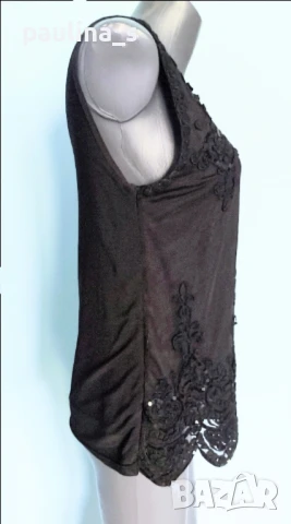 Два различни броя / Туника с декорации от дантела "Saint Tropez" и Черна  , снимка 12 - Туники - 36676016