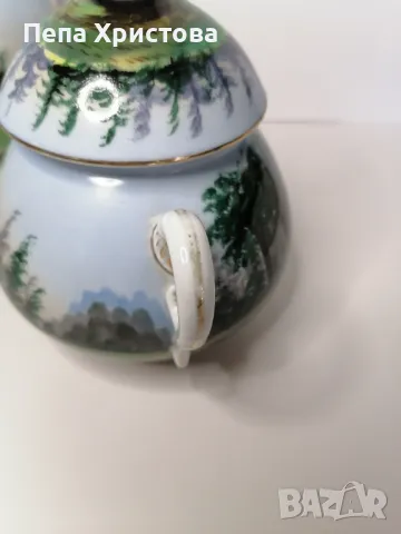 Антикварен сервиз за чай , снимка 4 - Антикварни и старинни предмети - 49020587