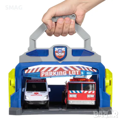 Станция с 4 звукови и светлинни спасителни превозни средства S_1209582, снимка 2 - Коли, камиони, мотори, писти - 47905380