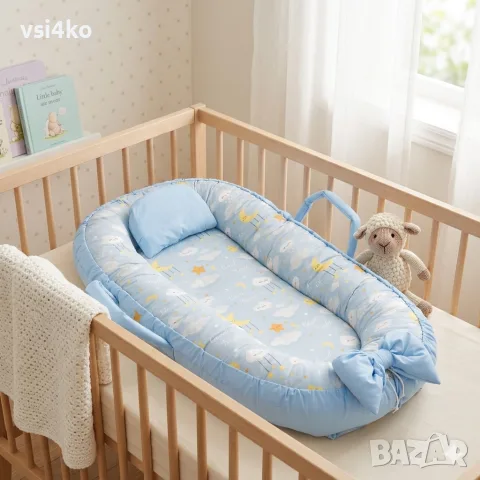Преносимо бебешко гнездо „Лека нощ“, снимка 2 - Бебешки легла и матраци - 56039235