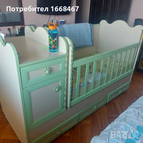 бебешка кошара с матрак, снимка 2 - Бебешки легла и матраци - 50152397