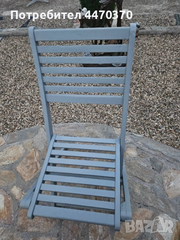 Градински комплект 5 части естествено дърво, снимка 4 - Градински мебели, декорация  - 52130776