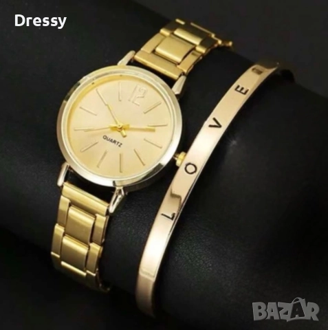 Дамски часовник с гривна, снимка 2 - Дамски - 52908804