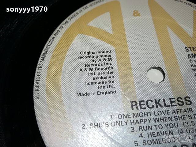 ПОРЪЧАНА-BRAYAN ADAMS-MADE IN ENGLAND 1303221751, снимка 7 - Грамофонни плочи - 36091574