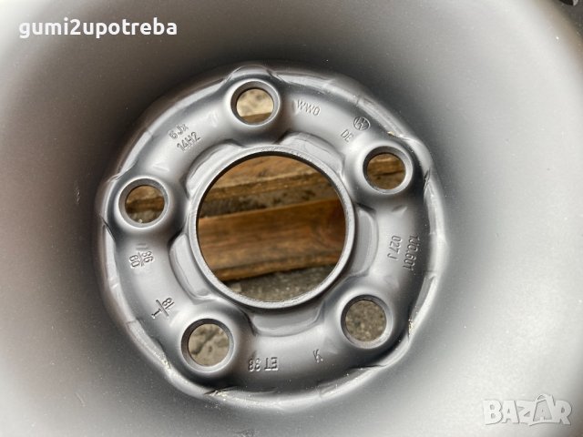 14 цола 5х100 Джанти за VW Golf4 Гуми 175/80/14 Дот 2015г 6,2-6,5mm, снимка 6 - Гуми и джанти - 41879124