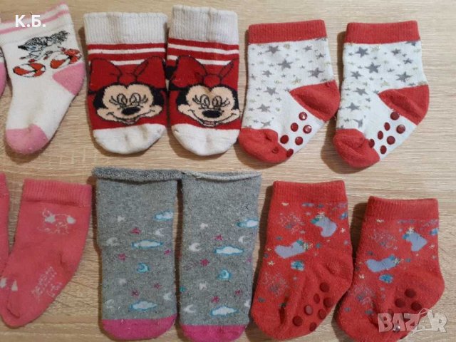 Чорапки р-р 0/6 месеца, снимка 2 - Бебешки чорапи - 34832477