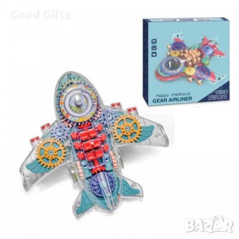 Прозрачен детски самолет със звук и светлина, снимка 2 - Коли, камиони, мотори, писти - 39513495