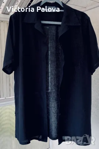 WEEKEND MAX MARA оригинал черна риза  лен 100%