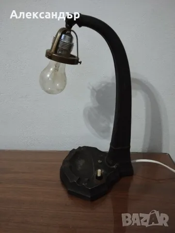 Стара настолна лампа, снимка 2 - Антикварни и старинни предмети - 49810448