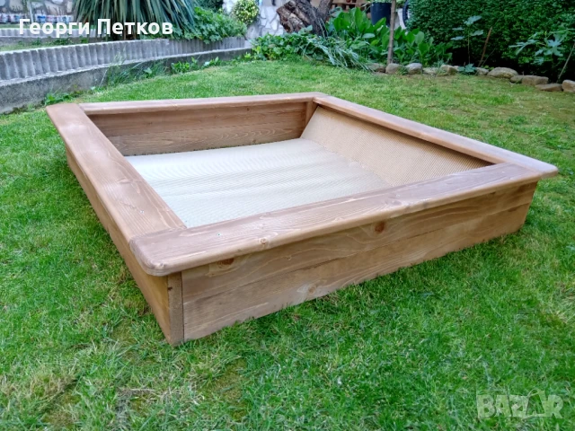 Пясъчник кафяв-110х110х21см.-110лв.,без дъно., снимка 1