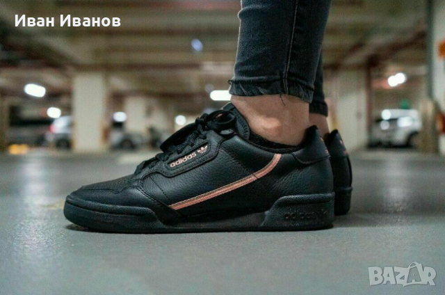 кожени маратонки  Adidas Originals Continental 80  номер 40 2/3, снимка 7 - Маратонки - 36332890