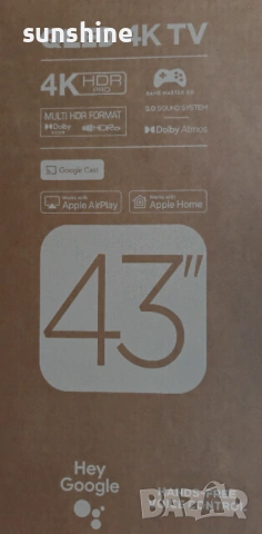 Телевизор TCL QLED 43C655 43" Smart Google TV, 4K Ultra HD Гаранция, снимка 8 - Телевизори - 53771000