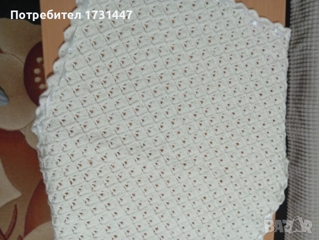 Продавам плетено бебешко одеяло , снимка 8 - Спално бельо и завивки - 53672804
