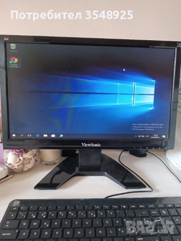 Монитор ViewSonic VA1911A, 18.5", 16:9, LED, 1366x768, снимка 5 - Монитори - 41945363