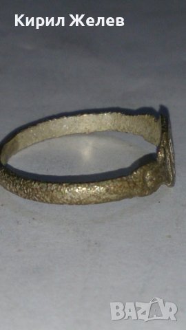 Старинен пръстен сачан ръчна изработка с БУКВА Д - 67271, снимка 6 - Антикварни и старинни предмети - 28993797