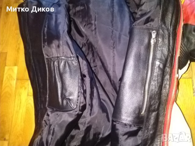 Мотористко яке оригинално  марково на Англия от свет.шампионат в Ассен Холандия-ест. кожа-размер С, снимка 9 - Други спортове - 41713549