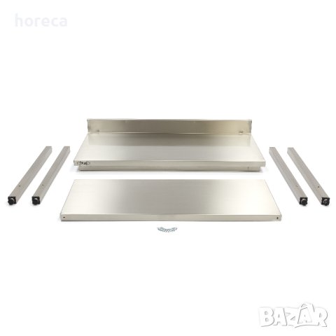 Работна маса от неръждаема стомана 1400 х 600 мм със заден борд, снимка 4 - Обзавеждане на кухня - 41599510