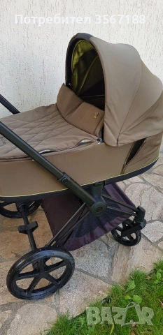 Детска количка Cybex Priam 3 .комплект зимен и летен кош.Използвана,но много запазена, снимка 6 - Детски колички - 52988653