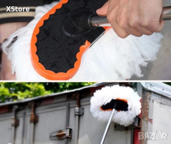 Автоматично въртяща се четка на 360° за кола с регулируема , снимка 11 - Аксесоари и консумативи - 52444896