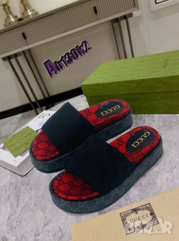 чехли на платформа christian dior gucci, снимка 15 - Чехли - 51456110